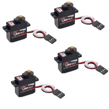 SURPASS HOBBY 4 Stuks S0009M 9G Digitale Servo'S Metal Gear Servo 1.4KG Stuurinrichting voor RC Auto'S Onderdelen Vliegtuig Boot Schip Vliegtuig