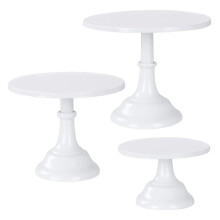 3-Delige Taartstandaard, Cakepopstandaard, Hoge Taartstandaard voor Desserttafel, Perfecte Weergave voor Bruiloftsafstudeerfeest, Wit