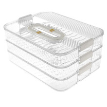 3 Layer Lunch Meat Container for Refrigerator Organizing Bacon Storage Container Refrigerator Food Storage Box Fridge
