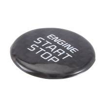 Real Kolfiber One-Key Start Stop Button Motor Button Cover Sticker för Stinger 2018-2022 Kolfiber Pattern