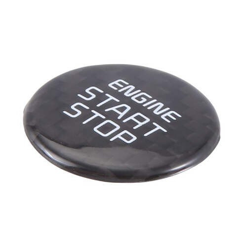 Real Kolfiber One-Key Start Stop Button Motor Button Cover Sticker för  Stinger 2018-2022 Kolfiber Pattern
