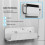 Wall Hanging Holder Bracket Universal Fit for / OLED Host TV Box Wall Mount Storage White 6