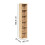 Levede Slim 6-Tier Oak Bookcase Storage Shelf 3