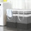 2PCS Large Laundry Basket, Waterproof, Freestanding Laundry Hamper 75L, Foldable Tall Clothes Hamper with Handles 4