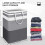 2PCS Large Laundry Basket, Waterproof, Freestanding Laundry Hamper 75L, Foldable Tall Clothes Hamper with Handles 7