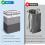 2PCS Large Laundry Basket, Waterproof, Freestanding Laundry Hamper 75L, Foldable Tall Clothes Hamper with Handles 5