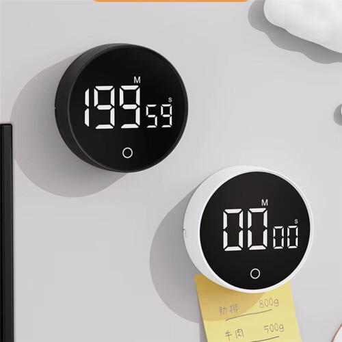 Magnetic Countdown Clock Kitchen Timer Manual Digital Timer Stand Desk Clock Cooking Timer Shower Study Stopwatch Black 2