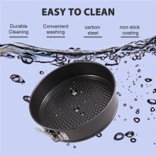 Springform Cake Tin, Round Springform Cake Tin, Non-Stick Cake Tin, Springform Pan with Lid and Removable Base