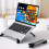 Laptop Stand Foldable Storage Portable Computer Base Heightening Heat Dissipation Stand Dark Grey 6