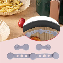 3set Air Fryer Magnets for Parchment Paper, Air Fryer Magnetic Silicone Buckle Set, Airfryer Buckle Silicone Accessories