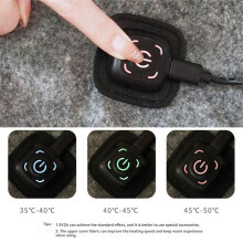USB Electric Heating Pad 60x50cm 5V Heated Blanket Mat with Thermostat Insulation Warm Cushion for Outdoor Use