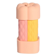 Lot de 4 Bouteilles Portables Anti-Fuites en Silicone - Contenants de Liquide Rechargeables et Compressibles pour Lotion Rose Clair