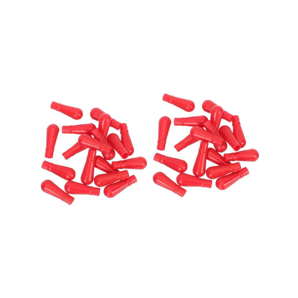 100Pcs Dropper Silicone Cap Red Lightbulb Droppers- Caps Pipette Tips Pipette Dropper Bulb Pipette Dropper Caps 6131797825010