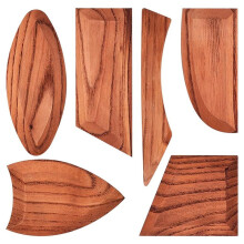 Pottery Ribs 6 Pack, Pottery Trim Tools Pottery Foot Shaper Gips Sculpting Rib Membraan Verwijderingsgereedschap