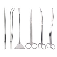Aquarium Scissors Tweezers Tool Fish Tank Plants Wave Scissors Water Grass Stainless Cleaning Tools Aquarium Accessories