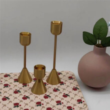 European Style Candlestick Ornaments Western Dinner Table Three-Piece Set Ornaments Wedding Decoration Candlesticks