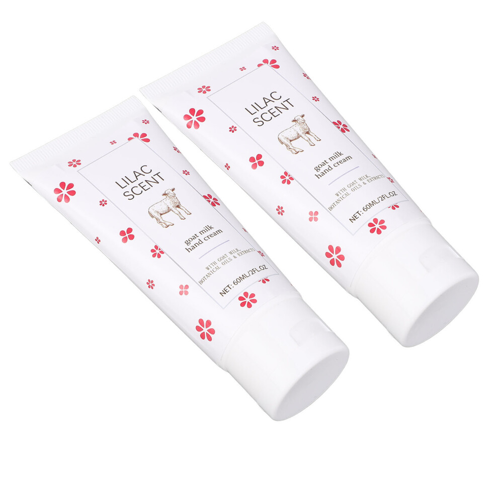 Cream/White Goat Milk Hand 60Ml X2 Hydration
