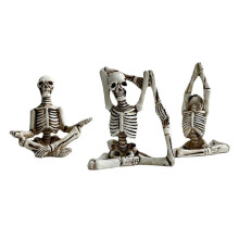 Resin Handicraft Ornaments Yoga Skull Character Ornament Skull Resin Crafts Skeleton Human Body Home Decoration