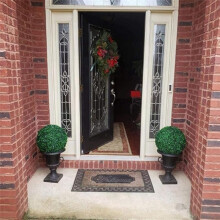 2 Pcs Artificial Plant Topiary Garden Spheres Topiary Plant Outdoor Indoor Decoration for Backyard Decor M