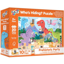 Galt Toys Who's Hiding? Puzzle - Prehistoric Party 20 Piece Jigsaw Puzzle