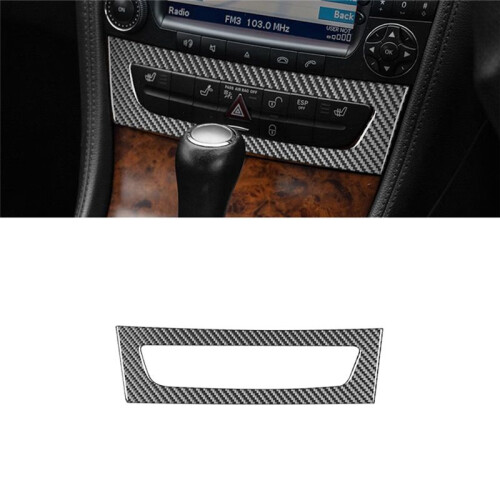 For  CLS Class C219 2004-2009 Carbon Fiber Central Heating Button Panel Cover Trim Interior Accessories 1