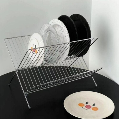 Drain Rack Dishes Foldable Kitchen Household Storage Drying Dishes Rack Multifunctional Kitchen Take Rack 2