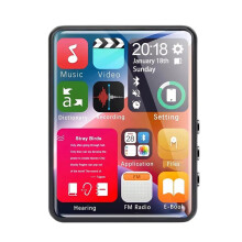 2,4-Zoll-Vollbild-Touch-MP3-Player mit 4 GB Speicher, -MP4-Player mit Integriertem Lautsprecher und E-Book-Video