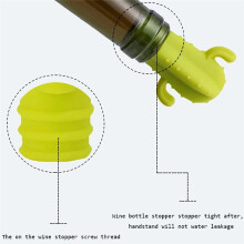 Tapón de Silicona para Vino con Forma de Cactus, 4 Piezas: Sello Que Conserva la Frescura para Botellas de Champán y Vino Tinto, Accesorio para