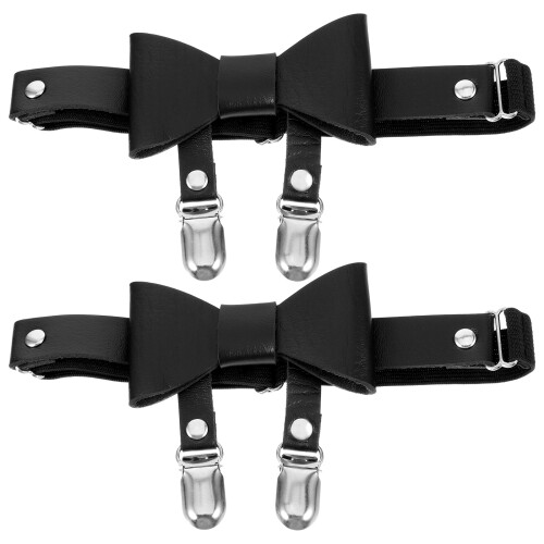 8Stk Einstellbare Leg Strap Damen Leder Zinklegierung