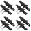8Stk Einstellbare Leg Strap Damen Leder Zinklegierung 7