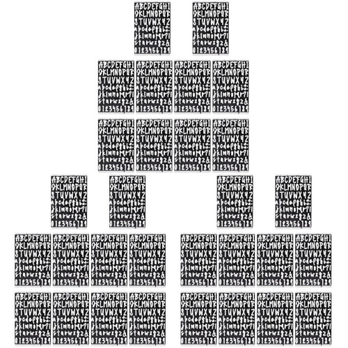 Stickers Décor Alphabet Chiffres Vinyle 1