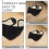 2Pièces Cache-Oreilles Peluche Noir Réduction Bruit Portable 9