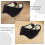 2Pièces Cache-Oreilles Peluche Noir Réduction Bruit Portable 7