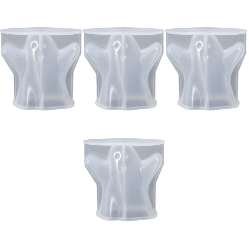 4Pcs DIY Craft Silicone Mold Ghost Shape Ice and Chocolate Maker 2