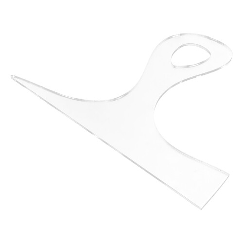 2Pcs Transparent Acrylic Charcuterie Board Handle Template Large Size