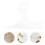 2Pcs Transparent Acrylic Charcuterie Board Handle Template Large Size 11