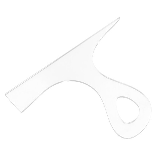 2Pcs Transparent Acrylic Charcuterie Board Handle Template Large Size 1