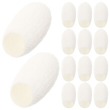 120Pcs Silkworm Face Cleaner Balls White Cleaning Supply
