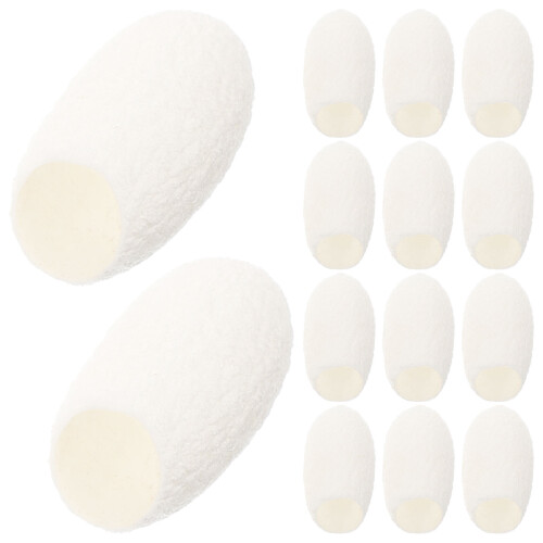 120Pcs Silkworm Face Cleaner Balls White Cleaning Supply