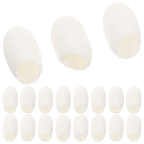 120Pcs Silkworm Face Cleaner Balls White Cleaning Supply 1