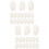 120Pcs Silkworm Face Cleaner Balls White Cleaning Supply 8