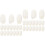 120Pcs Silkworm Face Cleaner Balls White Cleaning Supply 5