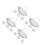 16Pcs Metal Sink Strainer Basket Silver Anti-Clogging Kitchen Filter 8