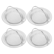 16Pcs Metal Sink Strainer Basket Silver Anti-Clogging Kitchen Filter
