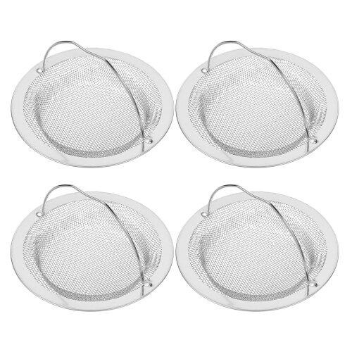 16Pcs Metal Sink Strainer Basket Silver Anti-Clogging Kitchen Filter