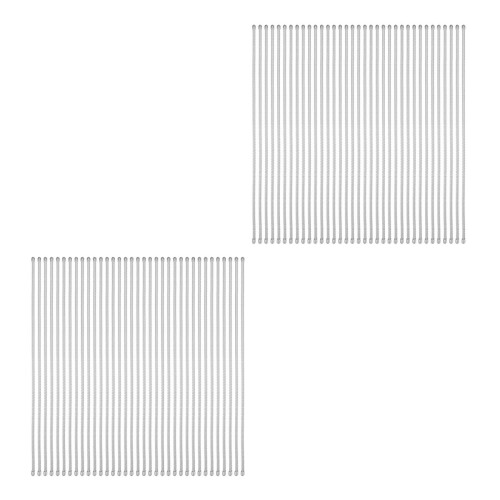 70Pcs Silver Spiral Boning with End Caps for Flexible Corset Structure 2