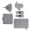 5Ensembles Sauna Feutre Mitts Chaussures Coussin 2