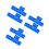 6Pcs Durable Plastic Wire Clay Cutters Blue for Ceramic Sculpting DIY 5