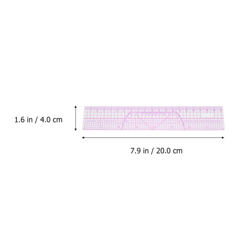 3Pcs Plastic Scale Ruler Set for Students Artists Architects 1