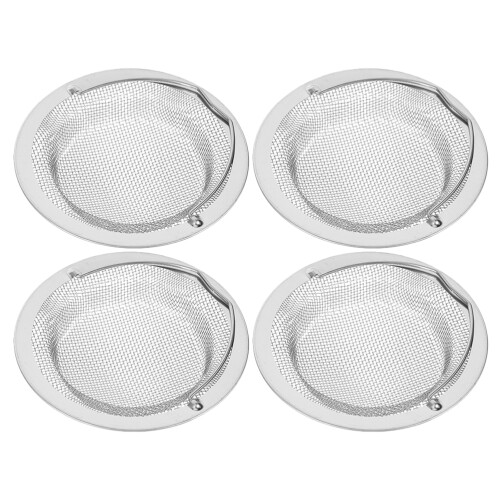 16Pcs Metal Sink Strainer Basket Silver Anti-Clogging Kitchen Filter 2